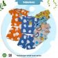 Setelan Baju Bayi Pendek Kancing Pundak Yellow Berry / Baju Santai Anak / Setelan Oblong Anak Unisex #1