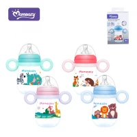 Botol Susu Pegangan Bayi Wide Neck Plus Natural Nipple MomEasy / Dot Bayi BPA Free