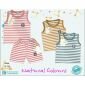 Paket Baju Bayi Setelan Singlet Kutung Kaos Anak Ridges 3pcs Natural Colours / Setelan Bayi Kutung / Setelan Bayi Laki-laki dan Perempuan / Baju Bayi