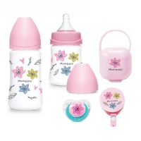 Paket Hemat Botol Susu Bayi Wide Neck + Empeng MomEasy / Dot Bayi BPA Free / Paket Kado Bayi Newborn / Kado perlengkapan Bayi /