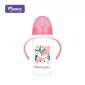 Botol Susu Bayi Wide Neck Gepeng Plus Natural MomEasy Pegangan 210ml 300ml / Dot Bayi Gepeng Wide Neck Plus Natural Pegangan Wide Neck Gepeng BPA Free #6