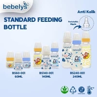 Promo Paket Hemat 3pcs Botol Susu BPA-Free dengan Dot Peristaltik Ulir 60ml / 140ml / 240ml