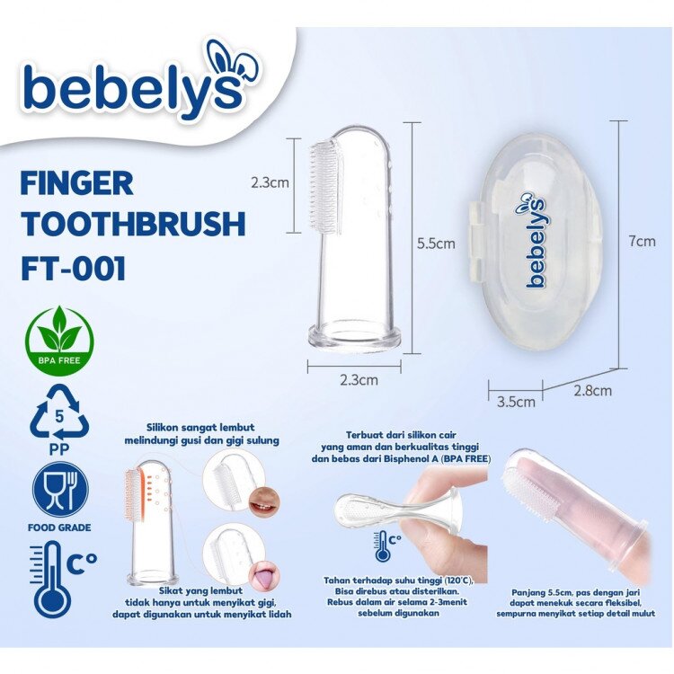 Silicone Toothbrush / Finger Toothbrush / SIkat Gigi Jari Bebelys