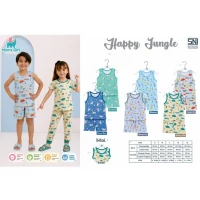 Paket Baju Bayi Setelan Singlet Kutung Kaos Anak Moms Gift 3pcs / Setelan Bayi Kutung / Setelan Bayi Laki-laki dan Perempuan / Baju Bayi adem