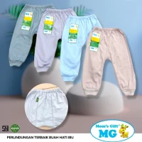 Celana Panjang Bayi Polos Moms Gift Murah dan Adem 3pcs S M L XL / Celana Panjang Polos Bayi