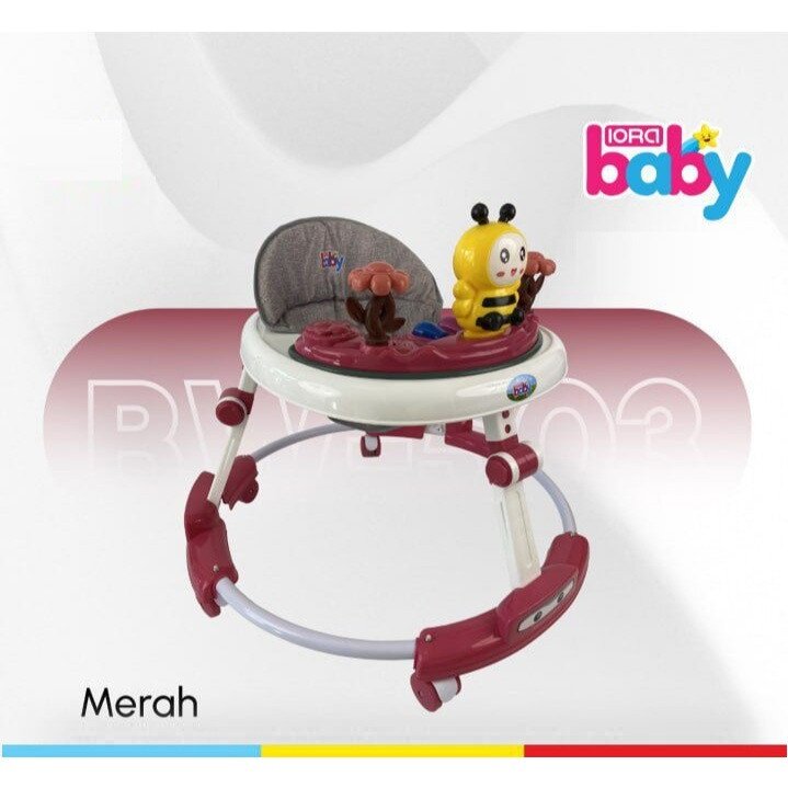 Baby Walker Bayi IORA Baby Bee BW503 / Alat Belajar Jalan Bayi / Dorongan Bayi Lebah