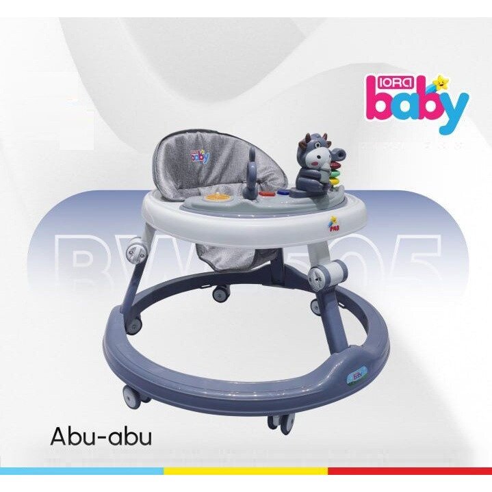 Baby Walker Bayi IORA Baby Cow BW505 / Alat Belajar Jalan Bayi / Dorongan Bayi Sapi