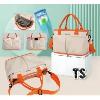 Tas Bayi / Diapers Bag / Tas Ibu / Tas Perlengkapan Bayi (BIRU / CREAM)