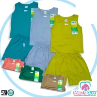 Baju Bayi Setelan Singlet Anak Kaos Premium Quality Polos Rainy Series / Baju Bayi Perempuan / Baju Bayi Laki Laki / Baju Bayi Baru Lahir