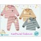 PROMO Paket Baju 3pcs Setelan Oblong Panjang Anak Kancing Pundak Ridges Salur 3pcs / Baju Tidur Anak / Piyama Anak Ridges #1