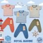 PROMO Paket Baju 3pcs Setelan Piyama Anak Bayi Salur Ridges Natural Aquaria Colours Royal Marine ber-SNI / Baju Anak Kancing Pundak Halus dan Adem/ Baju Tidur Anak Nyaman Dipakai / Piyama Anak Unisex Motif ber SNI #2