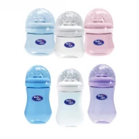 Botol Susu Bayi Gliter Baby Safe Wide Neck 150ml - 250ml / Dot Bayi Wide Neck Silicone Nipple BPA Free