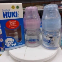 Paket Hemat 3pcs Botol Susu Bayi Baby Huki PC 60ml Orthodontic / Dot Bayi Gepeng