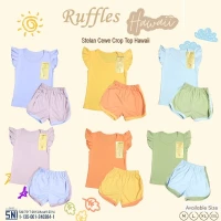 PROMO Paket Baju Bayi Setelan Anak Perempuan Ridges Day Lilly / Setelan Bayi Cewek / Setelan Anak Perempuan / Baju Bayi adem / Baju Santai