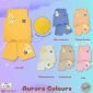 Paket Baju Bayi Setelan Singlet Kutung Kaos Anak Ridges 3pcs Aurora Colours / Setelan Bayi Kutung / Setelan Bayi Laki-laki dan Perempuan / Baju Bayi adem / Baju Santai Anak #1