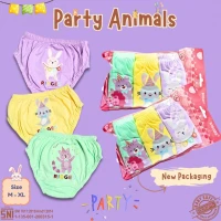 Celana Dalam Anak Perempuan Cewek Ridges Fancy Party Animals 3pcs / CD anak Cewek