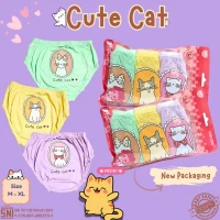 Celana Dalam Anak Perempuan Cewek Ridges Fancy Cute Cats 3pcs / CD anak Cewek