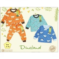 Setelan Oblong Panjang Anak Kancing Pundak Ridges Dinoland SNI / Baju Tidur Anak Adem dan Halus / Piyama Anak Ridges Nyaman dipakai