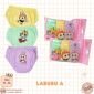 Celana Dalam Anak Perempuan Cewek Ridges Fancy Labubu 3pcs / CD anak Cewek #1