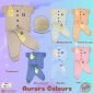 Setelan Baju Bayi Pendek Panjang Kancing Depan RIDGES Polos Aurora Colours Newborn - 1 tahunan SNI / Piyama Anak Adem Anak 0-1 tahunan/ Baju Santai Anak / Baju Tidur Anak #3