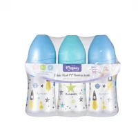 Paket Hemat 3 Botol Susu Bayi Wide Neck Nipple 240ml / 330ml MomEasy / Dot Bayi BPA Free