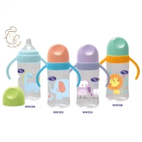 Baby Safe Botol Susu Bayi Pegangan Wide Neck 250ml (Skin Feel Nipple)