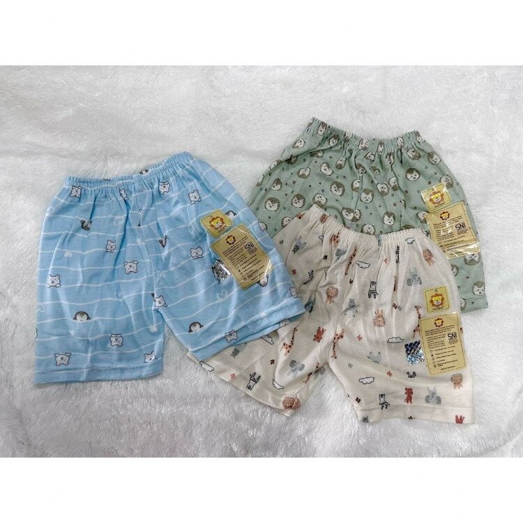 PROMO Celana Pendek Anak Ridges Motif Ashiyama Zoo Paket 3pcs SNI (Bahan Tipis Adem Halus Lembut)
