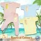 Paket Baju Bayi Setelan Singlet Kutung Kaos Anak Ridges 3pcs Nautical Colours / Setelan Bayi Kutung / Setelan Bayi Laki-laki dan Perempuan / Baju Bayi Tipis adem / Baju Santai Anak #2