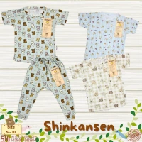 Setelan Baju Bayi Ridges Pendek Panjang (Celana Model Legging) / Baju Anak Bahan Tipis Halus dan Adem / Baju Tidur Anak Nyaman Dipakai / Piyama