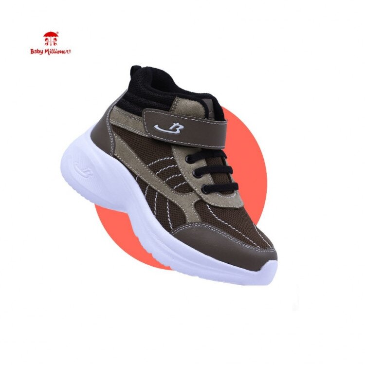 Sepatu Anak Laki-Laki / Sepatu Anak Olive Coklat / Sneaker Anak Baby Millioner 25030038