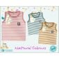 Promo Paket Baju Atasan Singlet Anak Ridges Salur 3pcs SNI