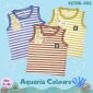 Promo Paket Baju Atasan Singlet Anak Ridges Salur 3pcs SNI #2