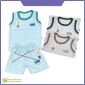 Promo Paket Baju Atasan Singlet Anak Ridges Salur 3pcs SNI #1