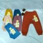 Celana Panjang Bayi Murah dan Adem 3pcs 0-4 tahunan S M L XL Pola Diapers Merek Moms Gift / Ridges #6