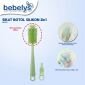 Sikat Botol Susu Bayi Silikon 2 in 1 Bebelys / Sikat Dot Bayi / Silicone Bottle Brush / Baby Bottle and Nipple Brush