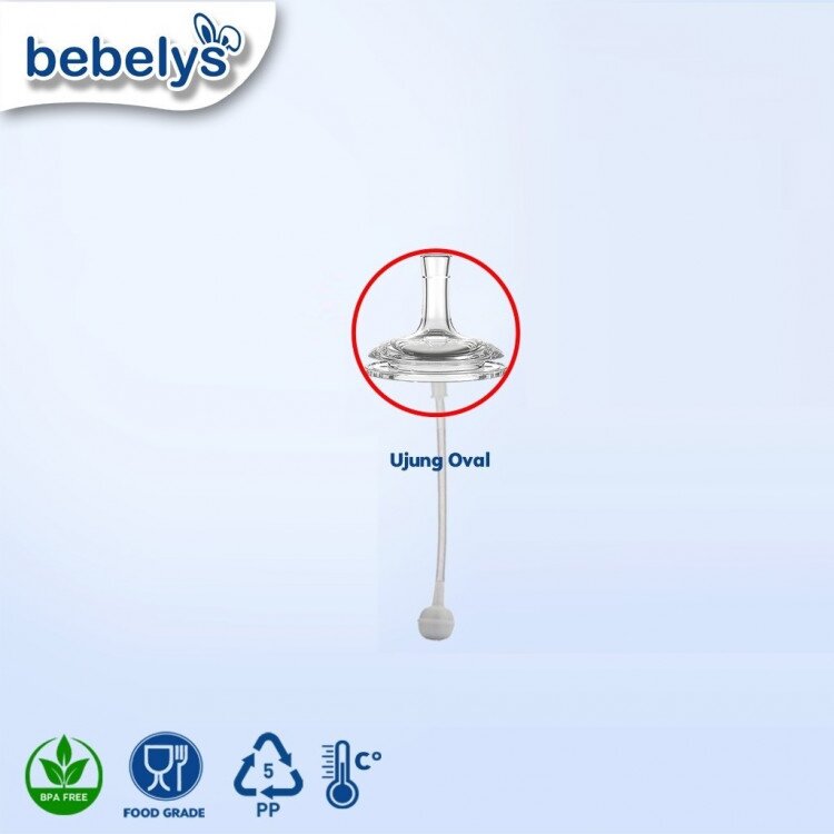 Bebelys Selang Sedotan Botol Susu Wide Neck dengan Pemberat