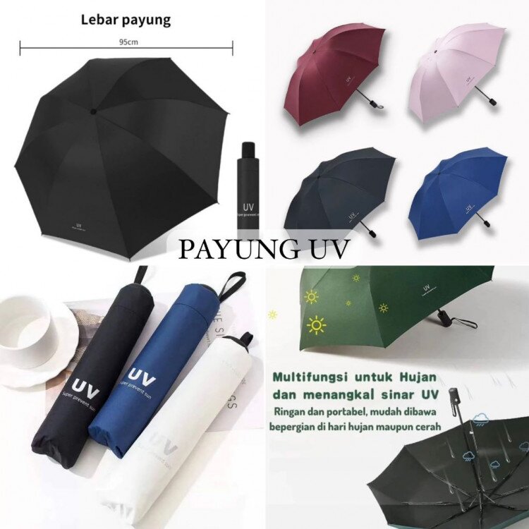 Payung Lipat Anti Sinar UV / Payung Hujan