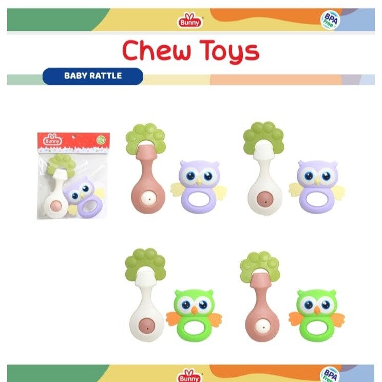 Mainan Kerincingan Bayi Lusty Bunny / Baby Rattle / Mainan Bayi