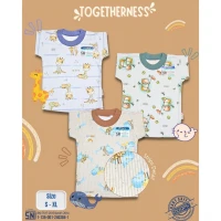Paket Baju Atasan Kaos Anak Ridges Motif Togetherness