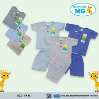 Baju Bayi Setelan Anak Kaos Premium Quality Polos Kancing Depan / Baju Bayi Perempuan / Baju Bayi Laki Laki / Setelan Anak SNI