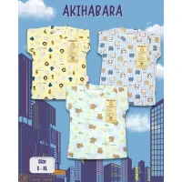 PROMO Baju Atasan Kaos Anak Ridges Motif Akihabara SNI (0-2 tahunan)