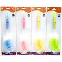 Sikat Botol Bayi IQ Baby Curve Bottle and Nipple Brush
