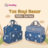 Tas Bayi Besar Snobby Seri Millo / Tas Perlengkapan Bayi Millo Series / Diapers Bag Bayi / Tas Traveling Bayi / Tas Baby Carrier Bayi