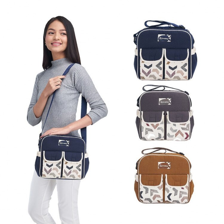 Tas Bayi Kecil Snobby Artsy Series / Tas Perlengkapan Bayi / Diapers Bag Bayi / Tas Traveling Bayi / Tas Baby Carrier Bayi