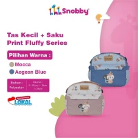 Tas Bayi Kecil Snobby Seri Fluffy / Tas Perlengkapan Bayi Fluffy Series / Diapers Bag Bayi / Tas Traveling Bayi / Tas Baby Carrier Bayi