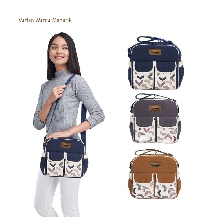 Tas Bayi Sedang Snobby Artsy Series TPT5872 / Tas Perlengkapan Bayi / Diapers Bag Bayi / Tas Traveling Bayi / Tas Baby Carrier Bayi
