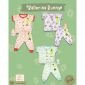 Setelan Baju Bayi Pendek Panjang Kancing Depan RIDGES Ballerina Bunny Newborn - 1 tahunan SNI / Piyama Anak Adem Anak 0-1 tahunan / Baju Santai