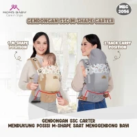 Gendongan Ransel Bayi SSC M-Shape Carter Series Moms Baby / Gendongan Travelling Moms Baby
