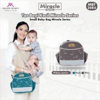 Tas Bayi Kecil Moms Baby Miracle Series / Tas Perlengkapan Bayi  / Diapers Bag Bayi / Tas Traveling Bayi / Tas Baby Carrier Bayi