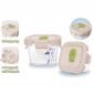 Baby Safe Glass Food Container 180ml 2pcs / Kontainer Makanan Bayi Kaca / Tempat Makanan Bayi / Tempat MPASI Kaca #1